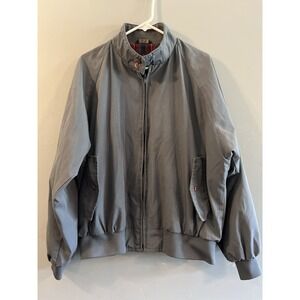 Vintage 80s Field & Stream Zip Up Jacket Coat XLarge Mens Gray Hong Kong Vtg